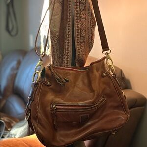 Dooney & Bourke Brown Leather Crossbody Bag